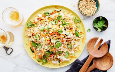 Vietnamese Noodle Salad with Cucumber & Carrots