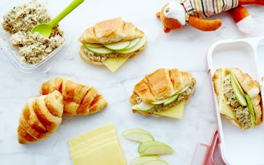 Tuna Sandwiches with Green Apples & Cheddar