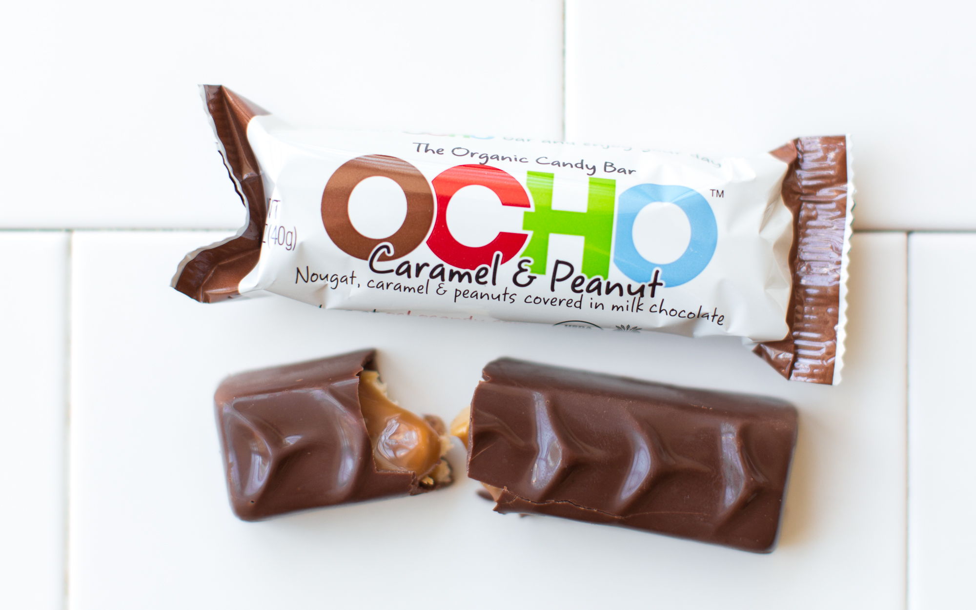 Organic Chocolate Caramel & Peanut Bar Ocho Candy SF Bay Good Eggs