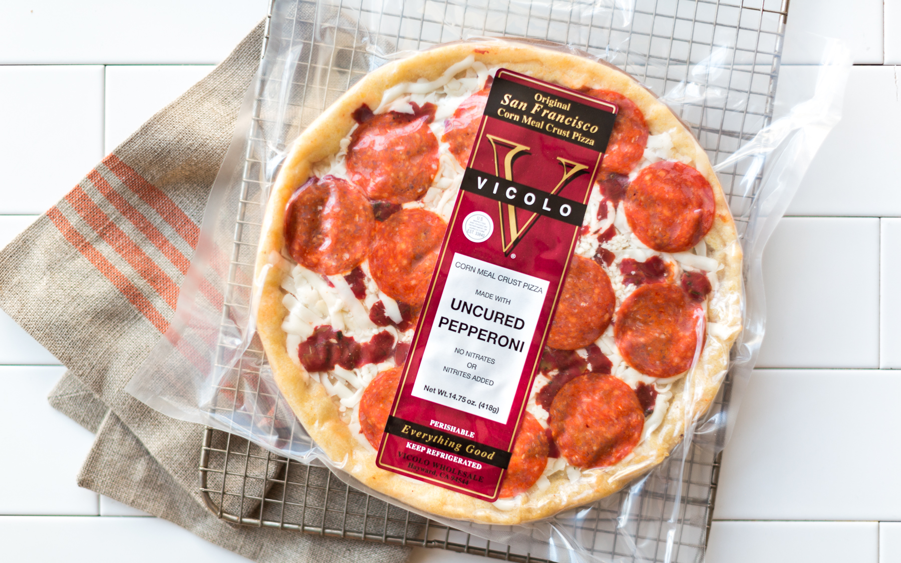 Pepperoni Cornmeal Crust Pizza Vicolo Pizza SF Bay Good Eggs