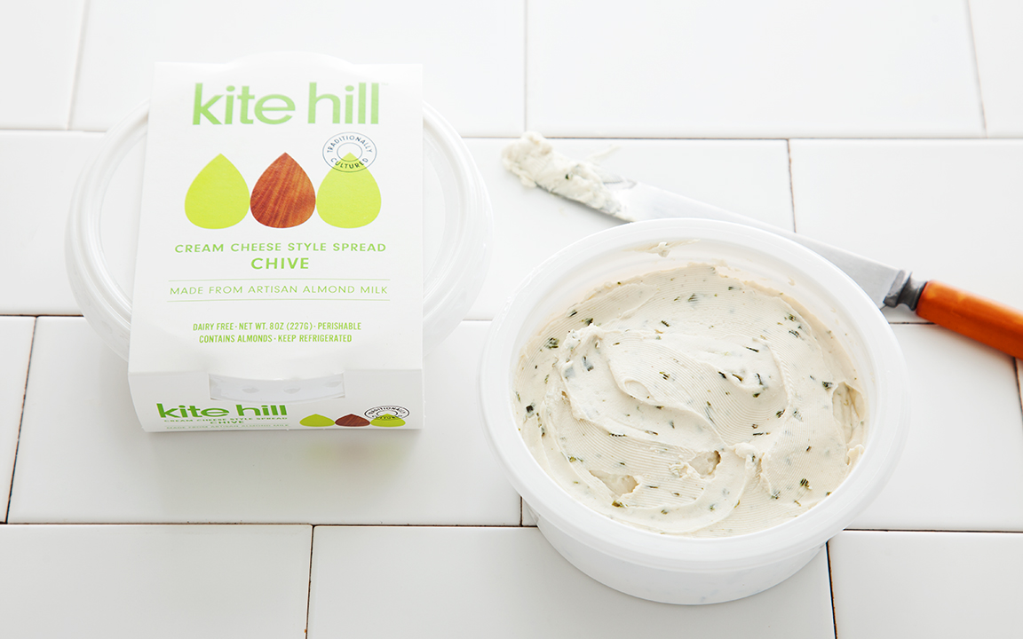 Vegan Chive Cream Cheese Style Spread Kite Hill SF Bay Good Eggs