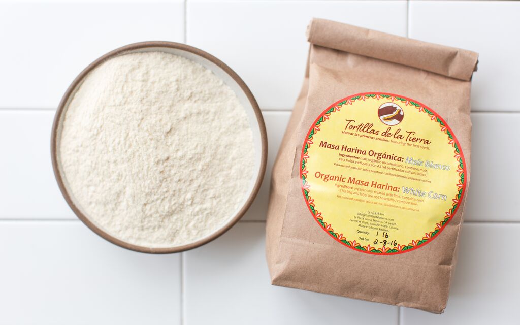 Masa Harina Orgánica White Corn Tortillas de la Tierra SF Bay Good Eggs