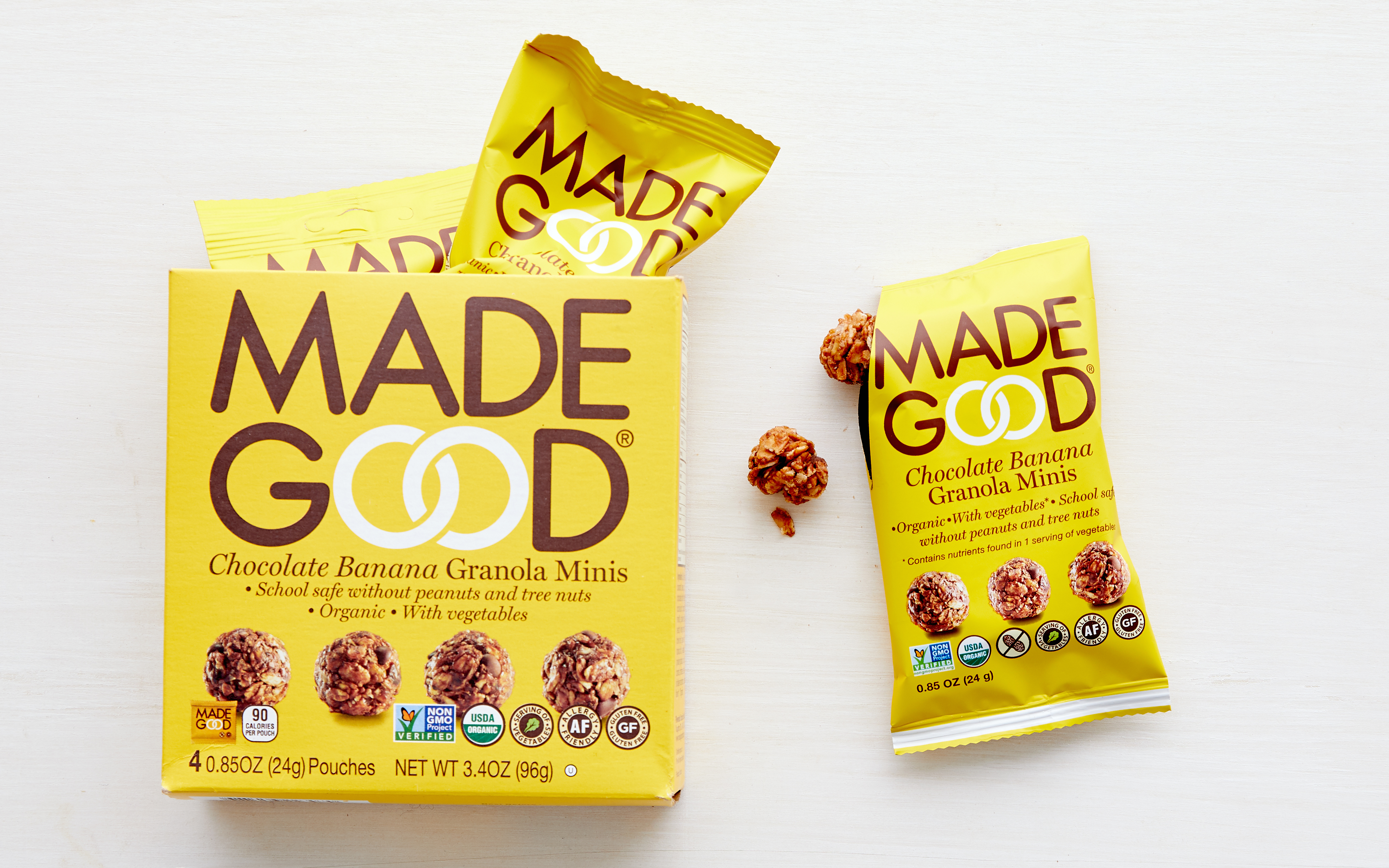 Organic Chocolate Banana Granola Minis Madegood Foods Sf
