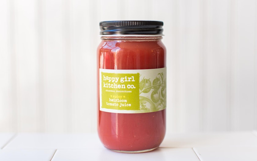 Spicy Heirloom Tomato Juice Happy Girl Kitchen  SF Bay 