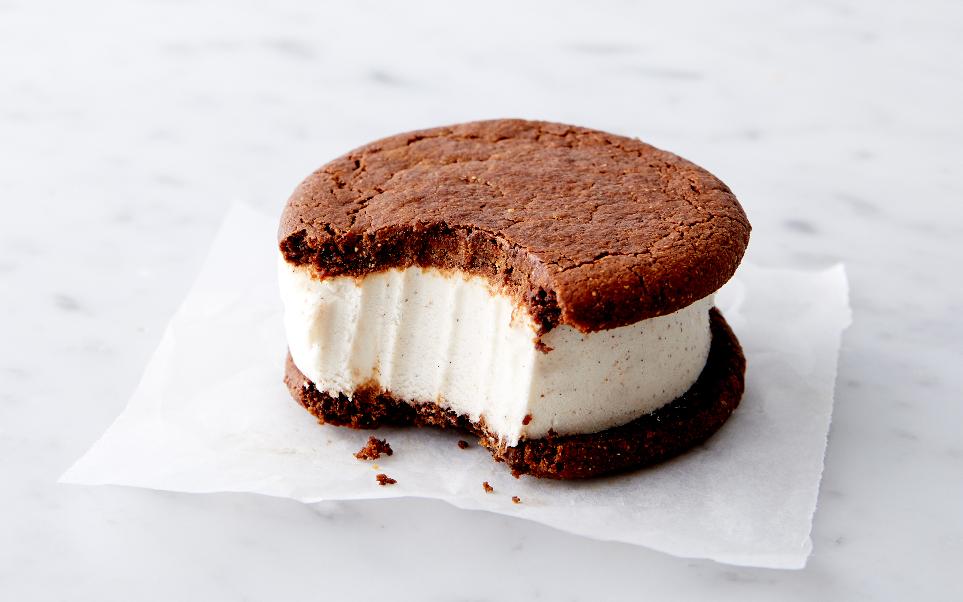 Organic Gluten Free Vegan Cardamom Ice Cream Sandwich