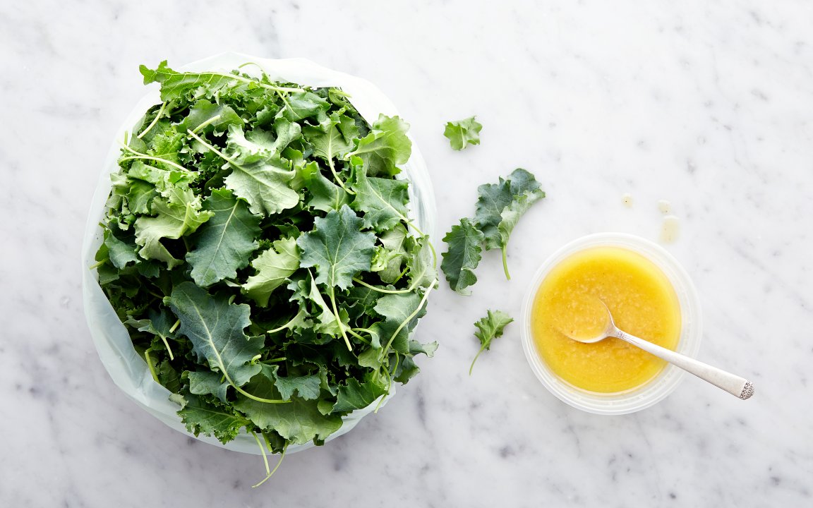 Pre Washed Baby Kale With Meyer Lemon Vinaigrette Good Eggs Meal Kits Sf Bay Good Eggs