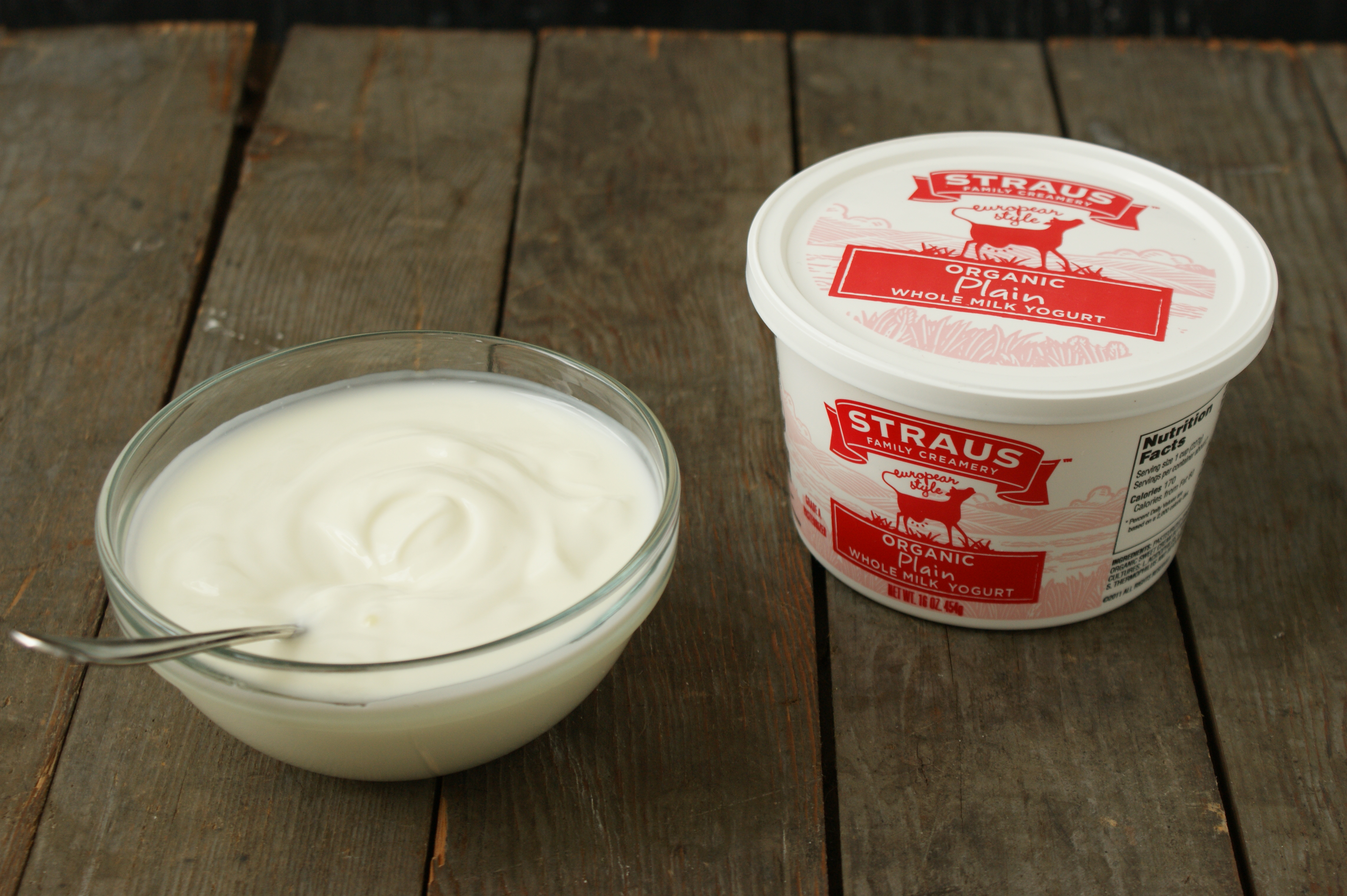 Organic Plain Whole Milk Yogurt Straus Family Creamery SF Bay