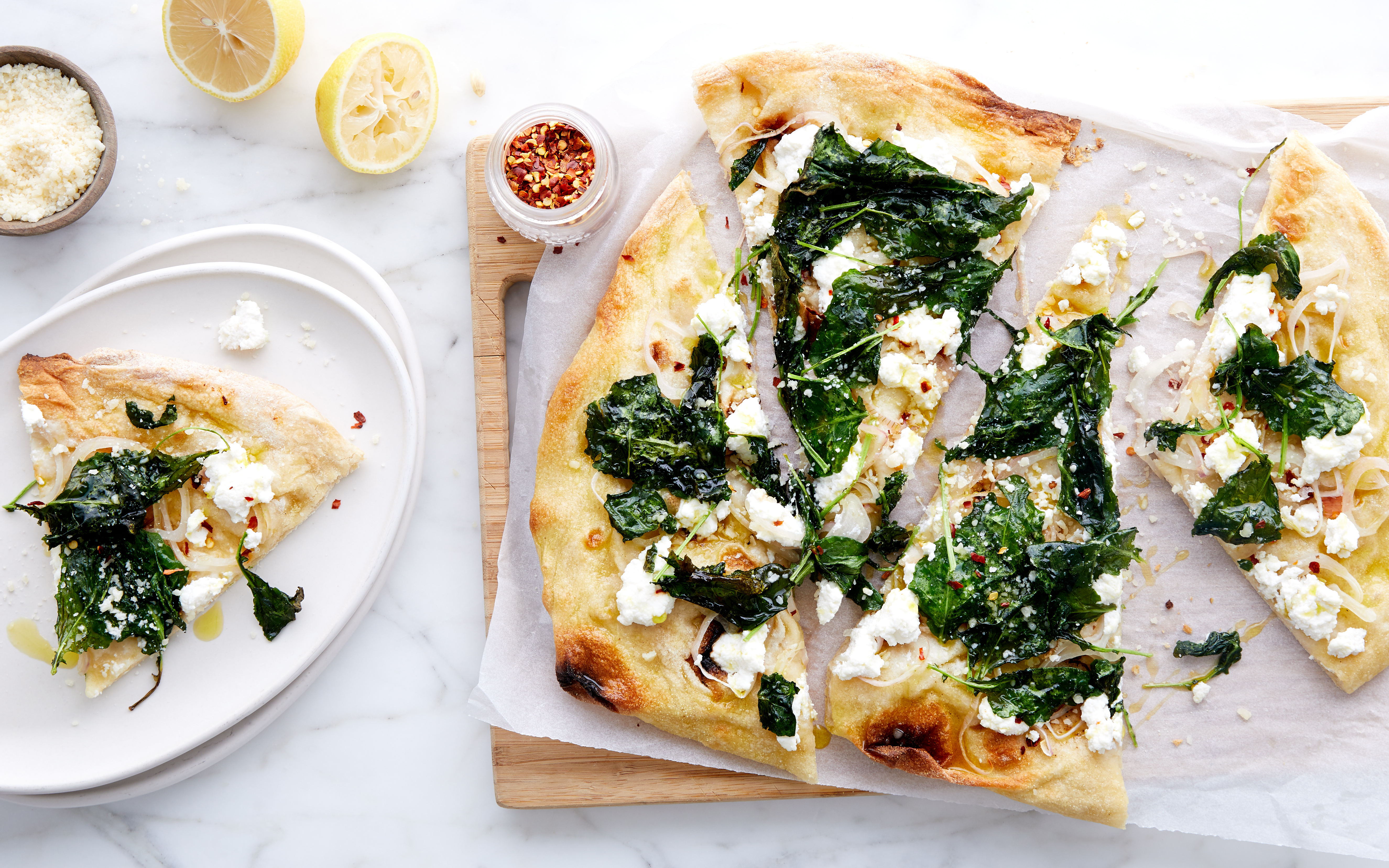 Ricotta Pizza With Kale Lemon Good Eggs Meal Kits Sf Bay Good Eggs