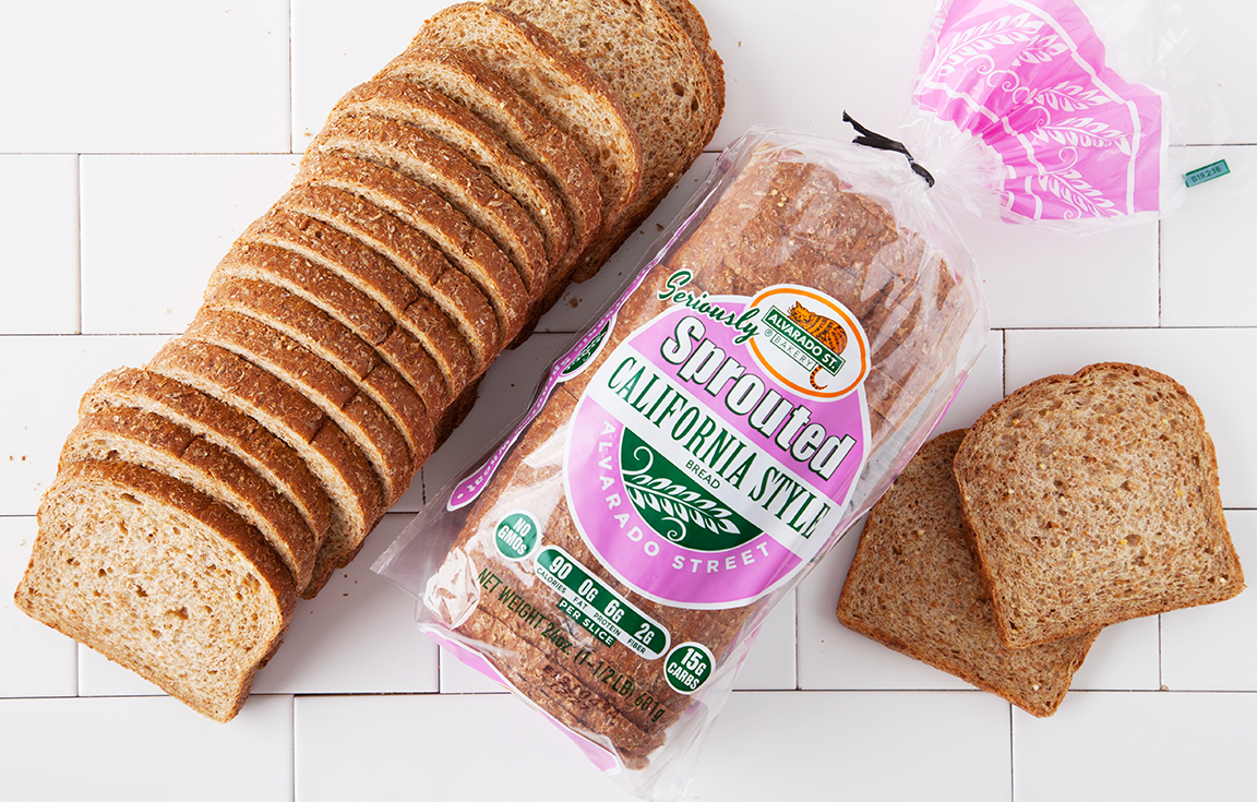 Sprouted California Style Protein Bread Alvarado Street Bakery SF