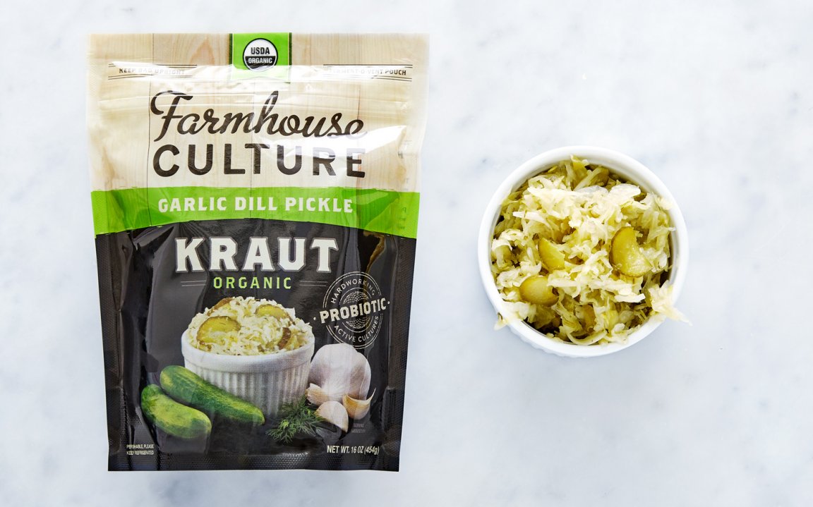 Organic Garlic Dill Pickle Kraut Farmhouse Culture SF Bay Good Eggs