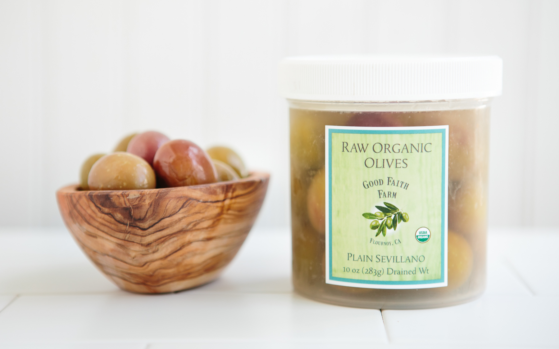 Raw Organic Plain Sevillano Olives Good Faith Organic Farm SF Bay