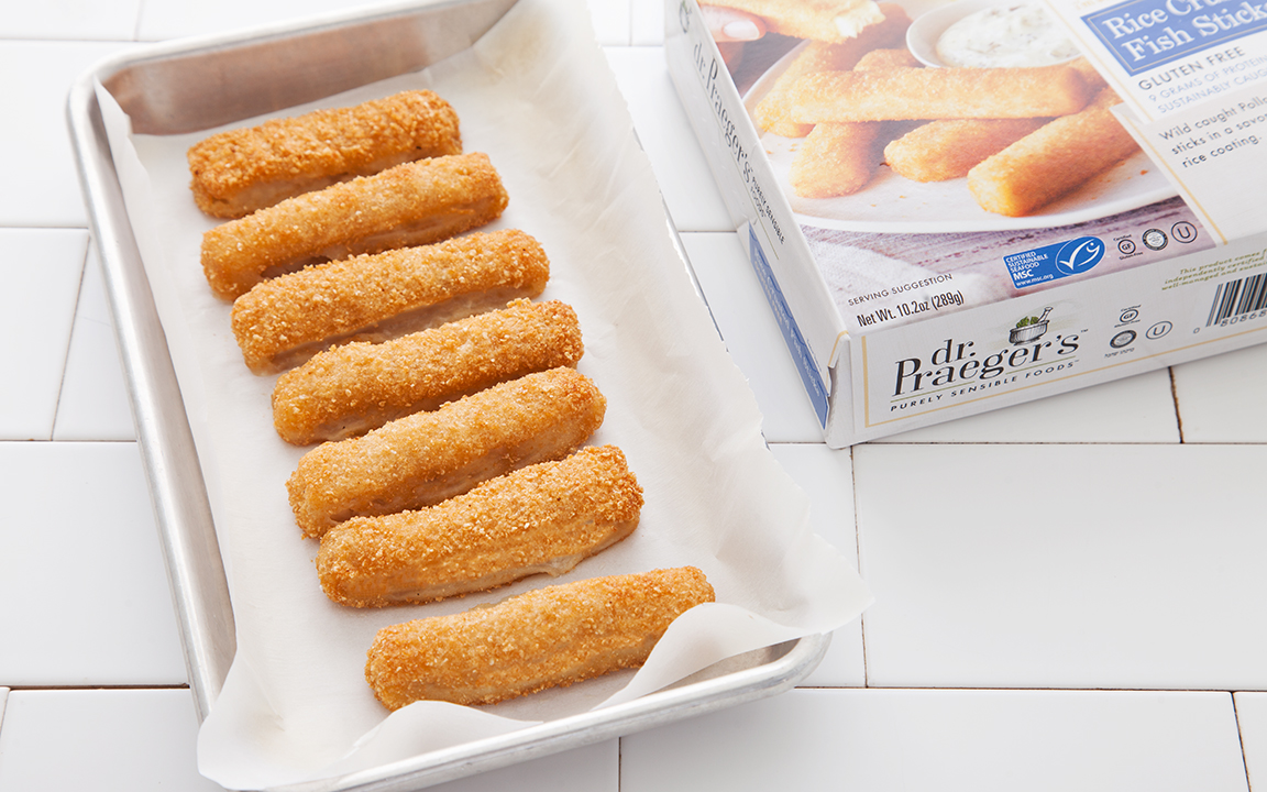 Rice Crusted Fish Sticks (GlutenFree) Dr. Praeger�s