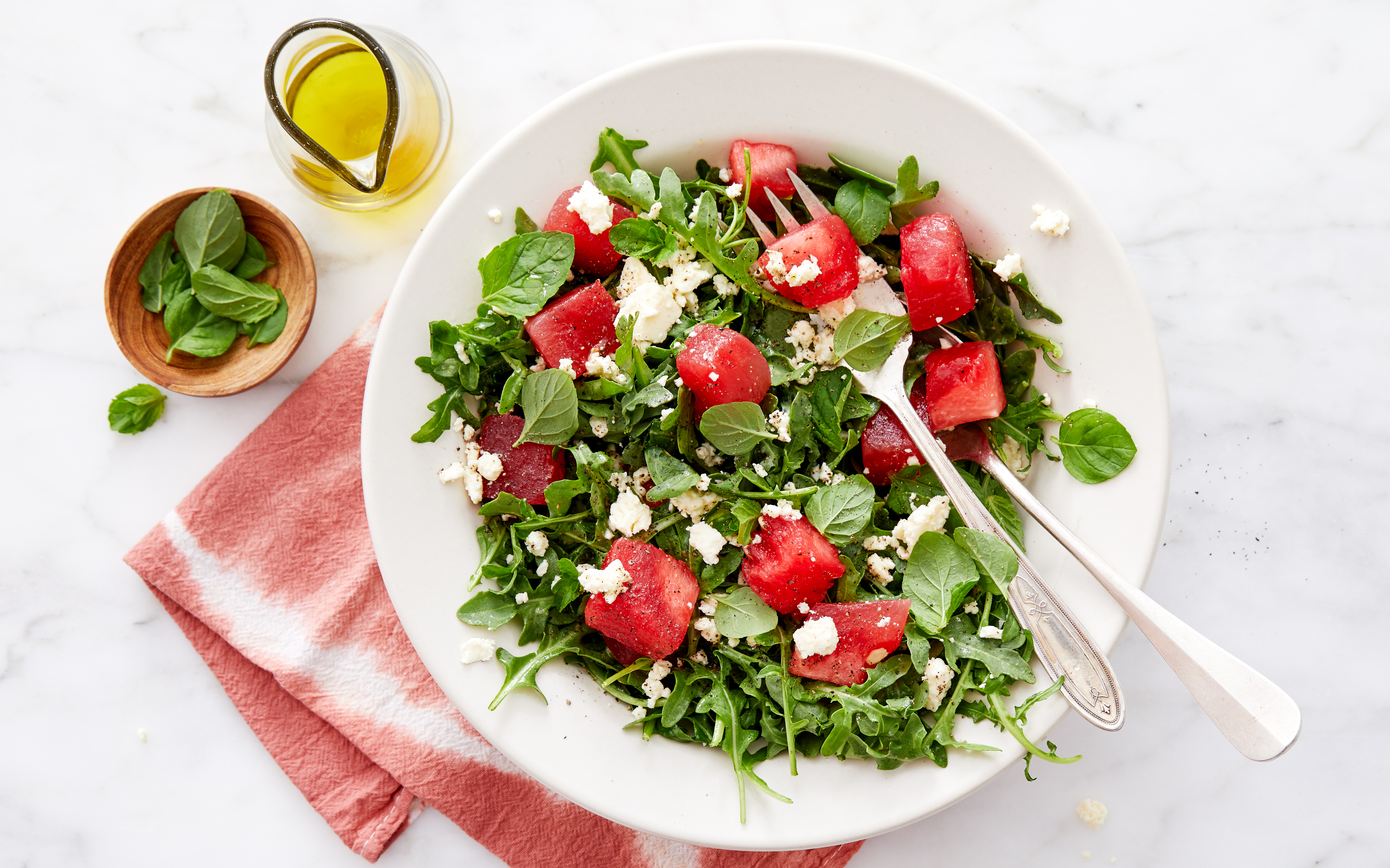Watermelon Salad with Feta & Mint